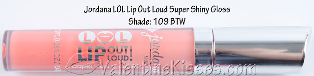 Valentine Kisses: Jordana LOL Lip Out Loud Super Shiny Gloss in GR8 ...