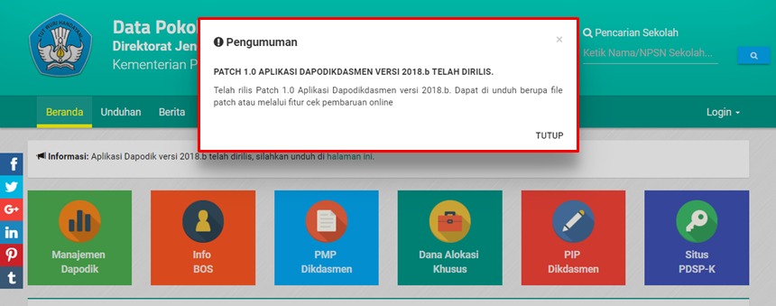 Unduhan Aplikasi Dapodik 2017 File Prefill Download
