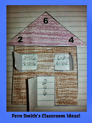Picture of Fern Smith's Addition and Subtraction Fact Families Center Game and Interactive Notebook Activity!