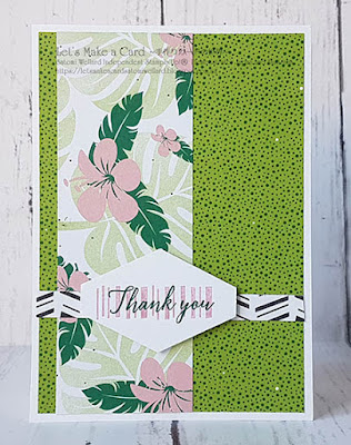 #loveitchopit Easy DSP Thank You Card Satomi Wellard-Independent Stampin’Up! Demonstrator in Japan and Australia, #su, #stampinup, #cardmaking, #papercrafting, #rubberstamping, #stampinuponlineorder, #craftonlinestore, #papercrafting, #handmadegreetingcard, #greetingcards  #loveitchopit #easydespcard #thankyoucard #gardenimpressionsdsp #tropicalescapedsp #bannersforyou#スタンピン　#スタンピンアップ　#スタンピンアップ公認デモンストレーター　#ウェラード里美　#手作りカード　#スタンプ　#カードメーキング　#ペーパークラフト　#スクラップブッキング　#ハンドメイド　#オンラインクラス　#スタンピンアップオンラインオーダー　#スタンピンアップオンラインショップ　 #動画　#フェイスブックライブワークショップ　#　#簡単カード　#サンキューカード