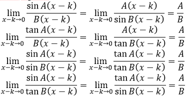 rumus limit sin tan trigonometri