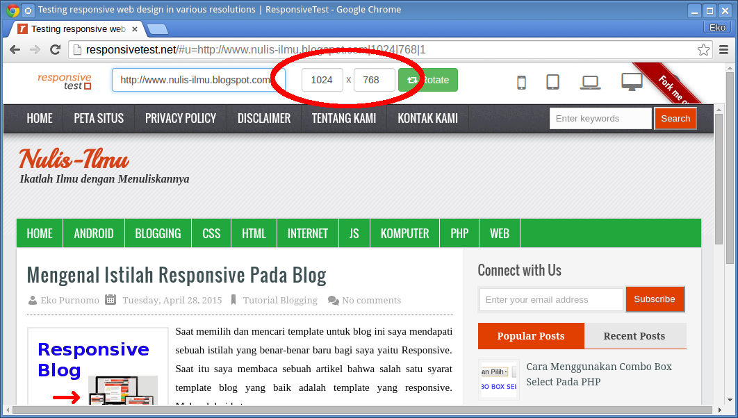 Tampilan responsivetest ukuran 1024x768 Tampilan responsivetest ukuran 1024x768
