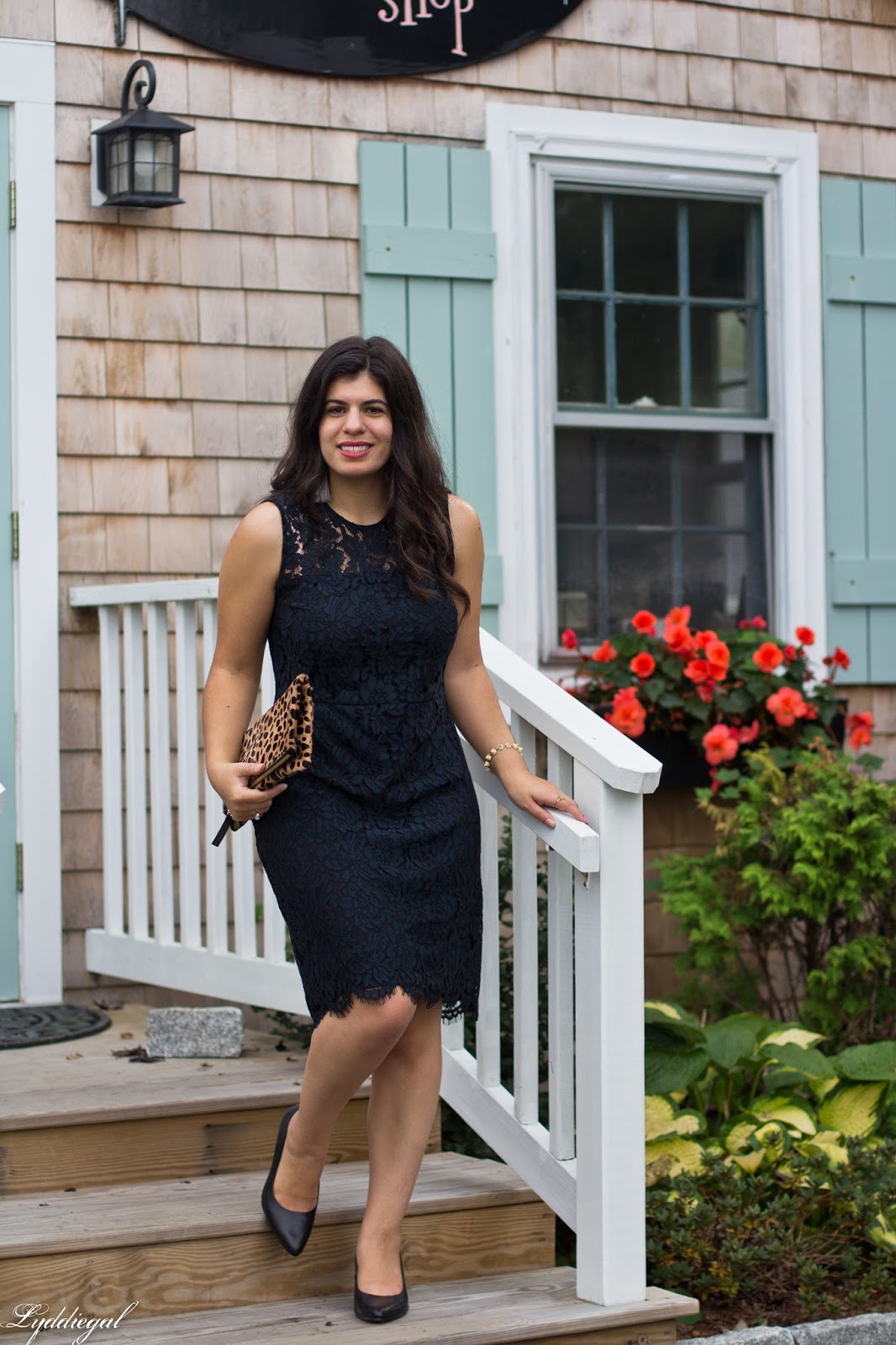banana republic navy lace dress