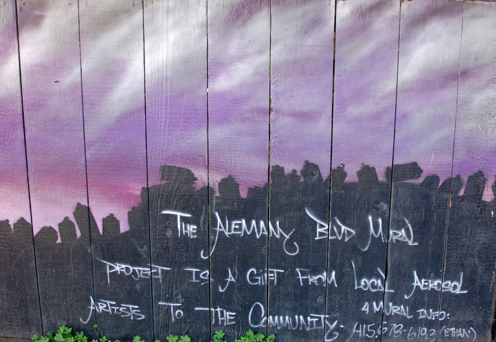 Can it happen here? Saturday scenery Alemany Boulevard mural project