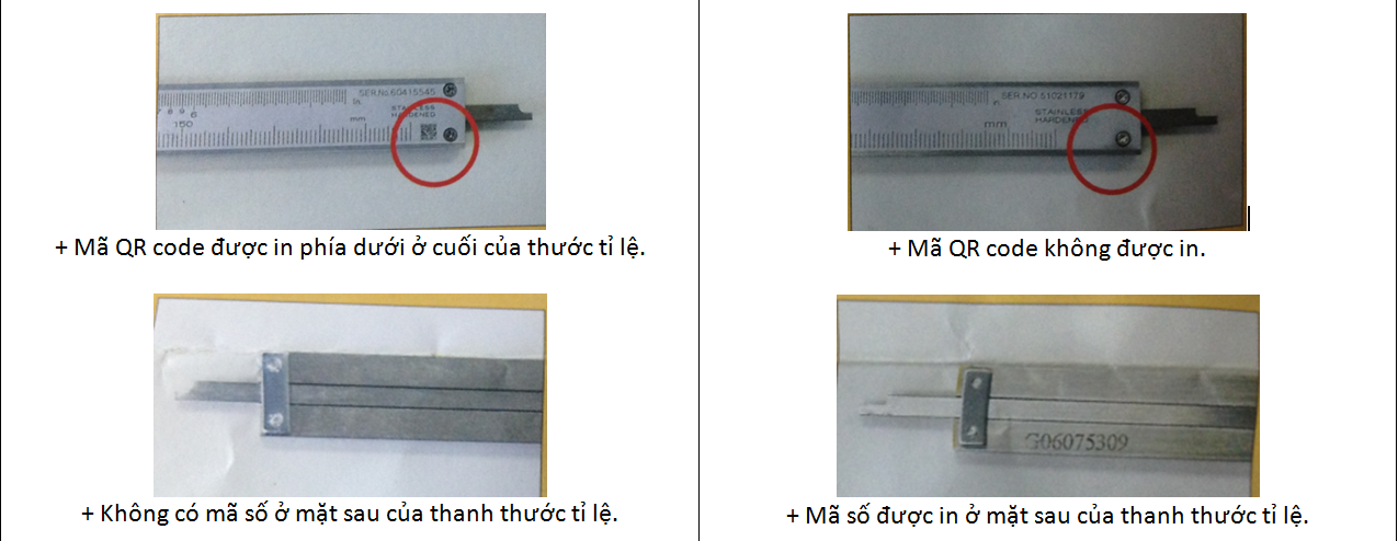 Phân biệt thước cặp cơ Mitutoyo 530-312 thật và giả 