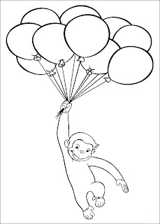 Curious George Coloring Pages