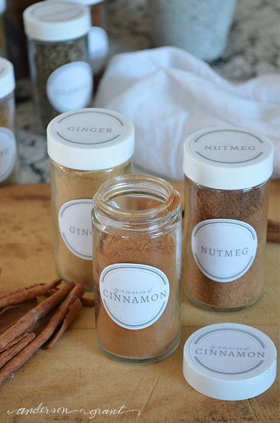 DIY Printable Spice Jar Labels That Are Punny