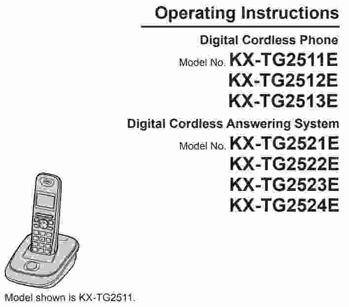 Panasonic Kx Tg 155 User Manual