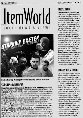 Starship Exeter en el diario Star Tribune de Minnesota.