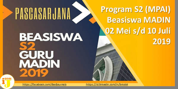 Program S2 (MPAI) Beasiswa MADIN 2019