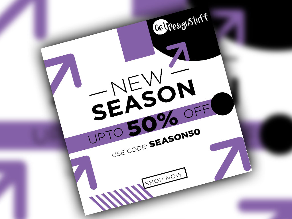 New Season Sale Photoshop Psd Banner