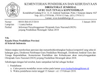 Olimpiade Sains Guru Nasional (OGN) SMA/SMK/SMALB 2018 Olimpiade Sains Guru Nasional (OGN) SMA/SMK/SMALB 2018