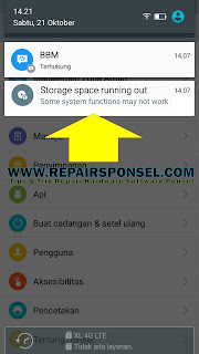 Cara Mengatasi Storage Space Running Out Android