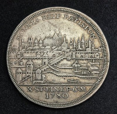 Germany Silver City View Thaler coin