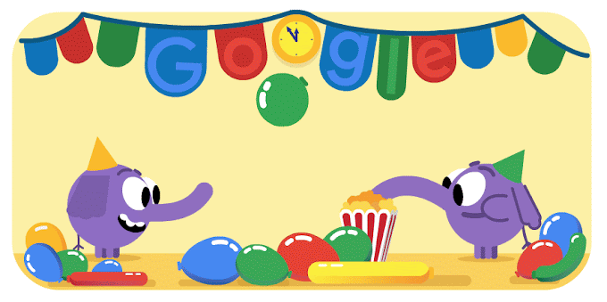 New Year's Eve 2019 - Google Doodle