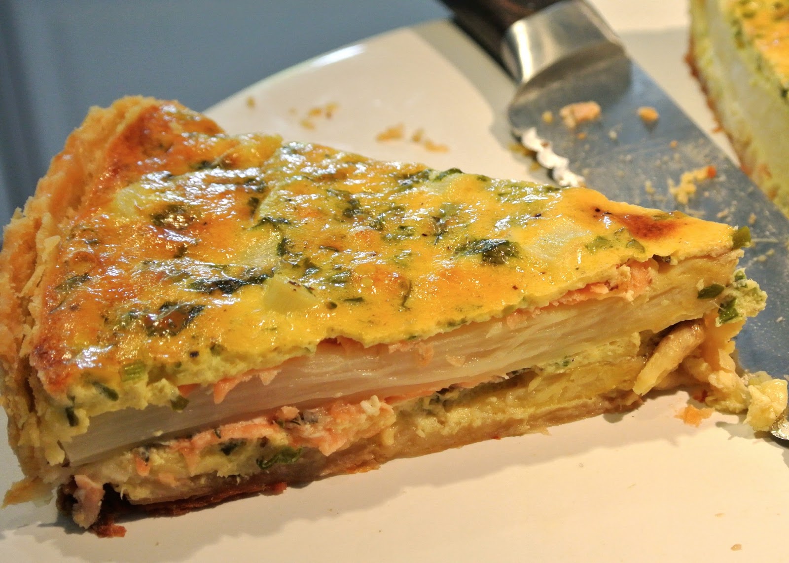 Bonjour Alsace: Spargelquiche mit Bärlauch und Lachs