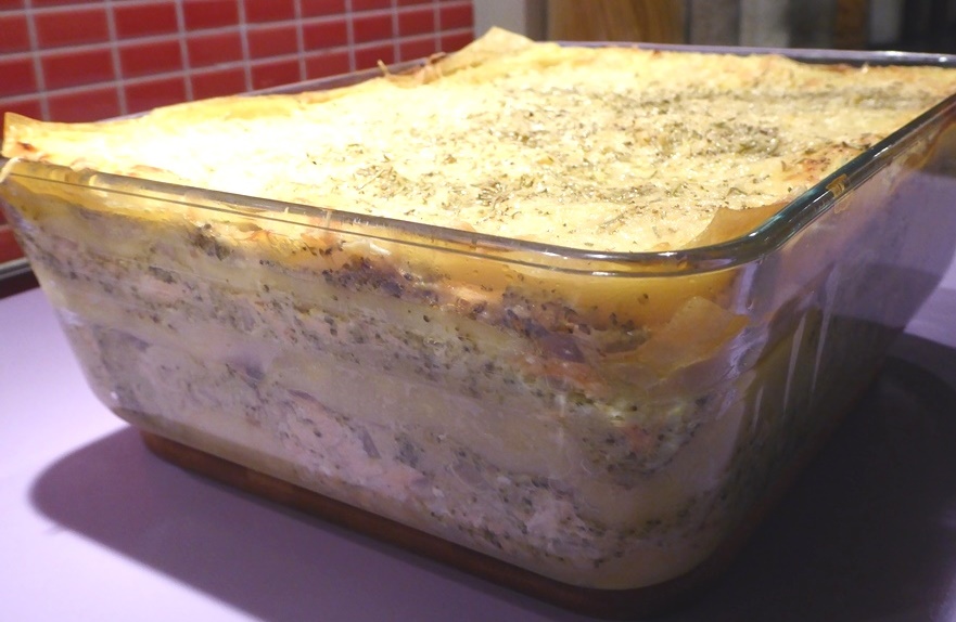 lasagnes sans gluten au saumon et brocolis