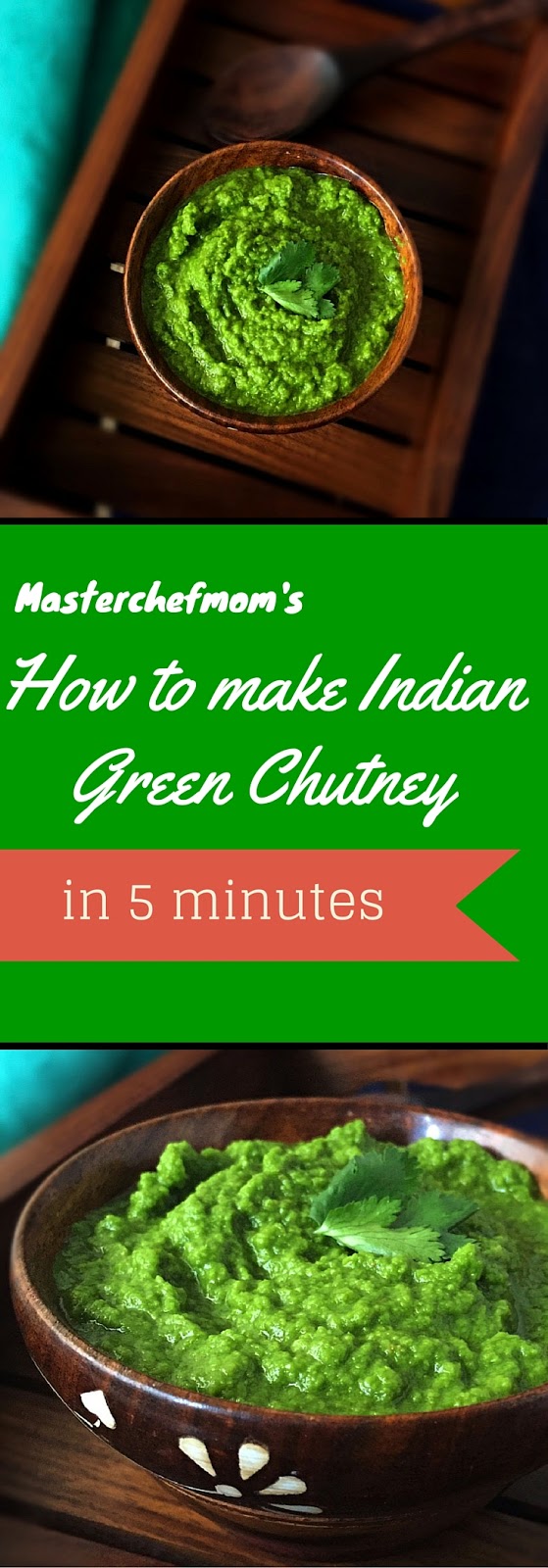 MASTERCHEFMOM Bombay Street Style Spicy Green Chutney How to make