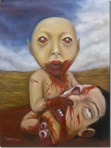 Sebaiknya Kamu Lari Ketika Bertemu Bayi Setan Berikut Ini! Selain Menyeramkan Juga Akan Menghisap Darahmu Loh! Inilah Penampakannya