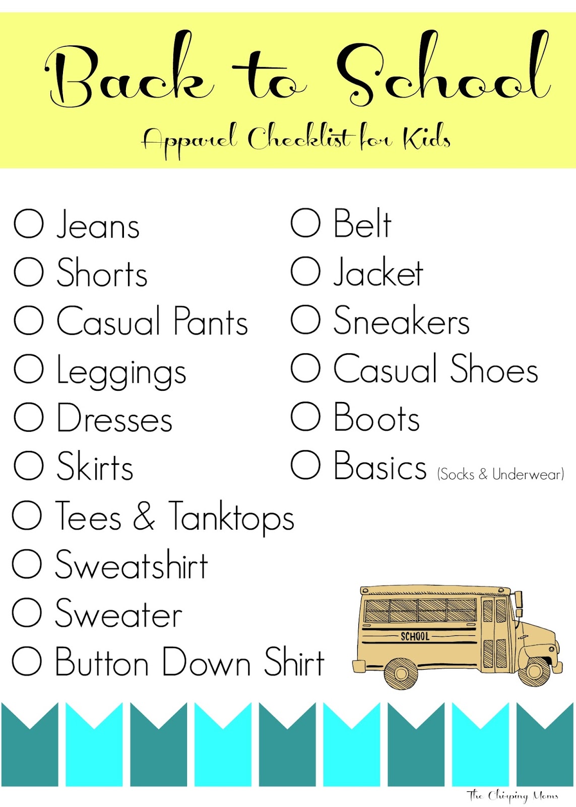 Back to School Shopping for Kids The Chirping Moms