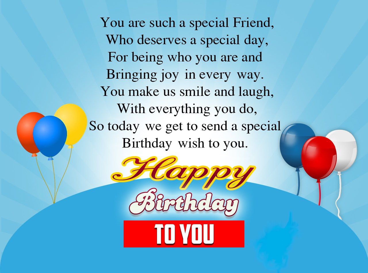 greeting birthday wishes for a special friend This Blog About Health