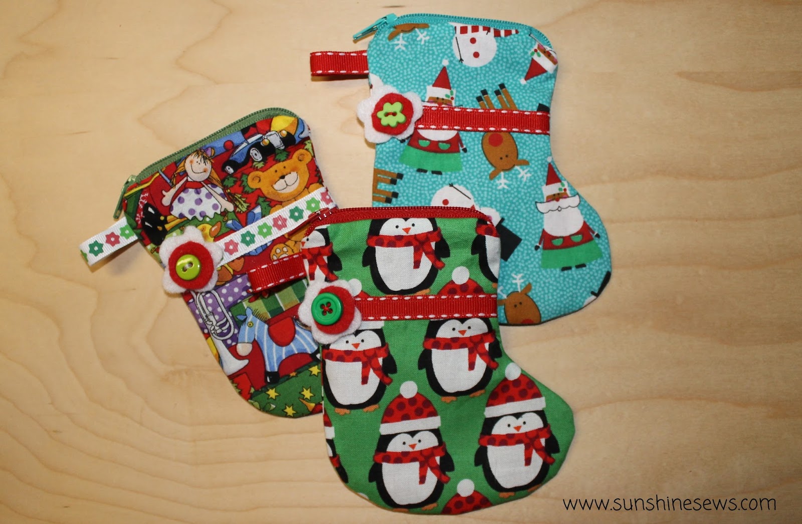 SunShine Sews... Zipper Pouch Stockings