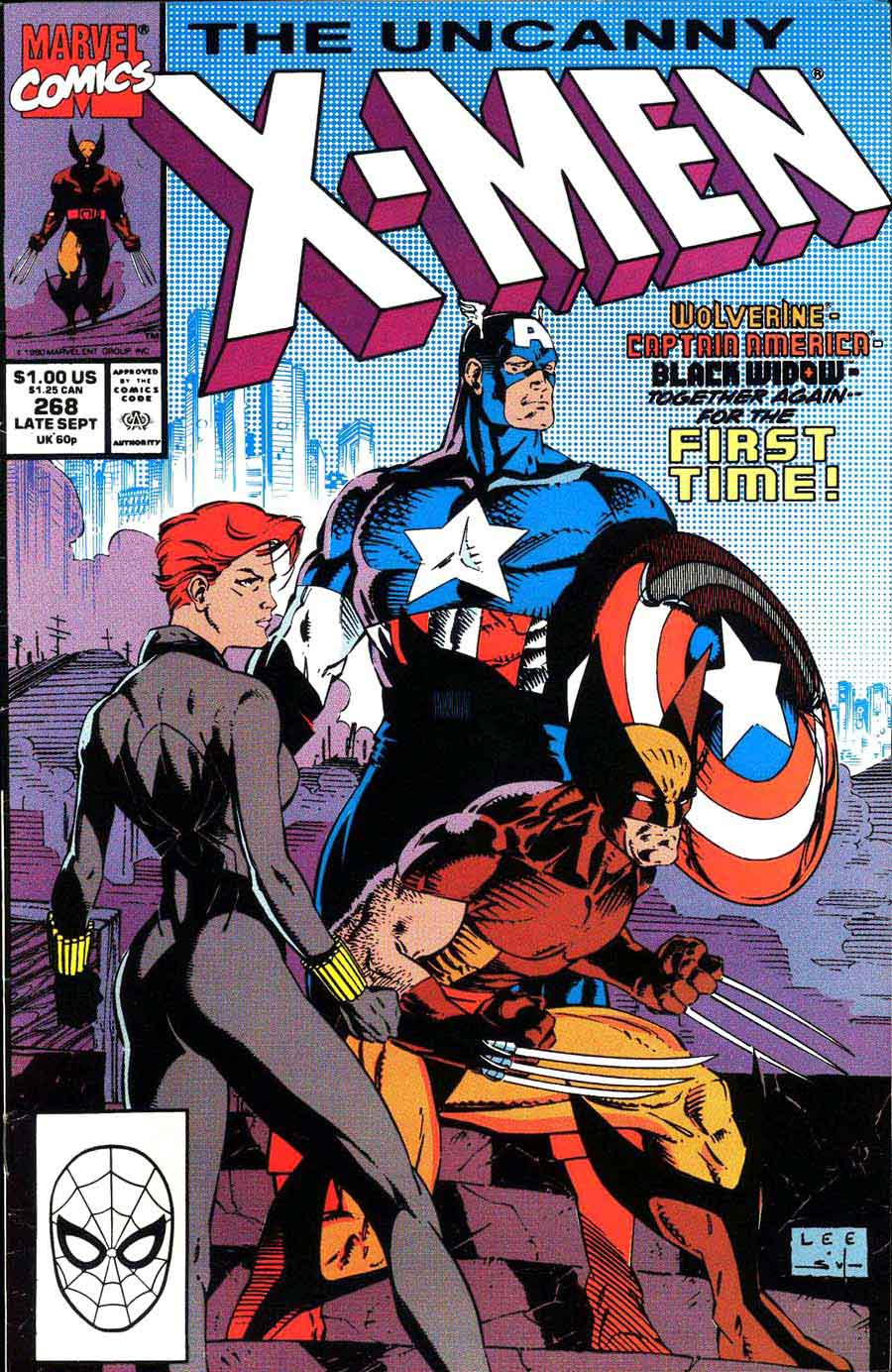 X-Men #268 marvel 1990s cover art by Jim Lee