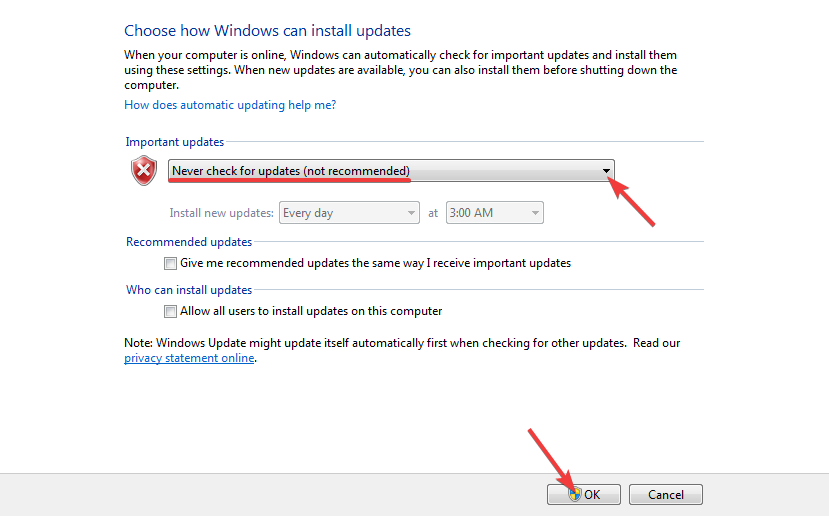 nonaktif windows update nonaktif windows update