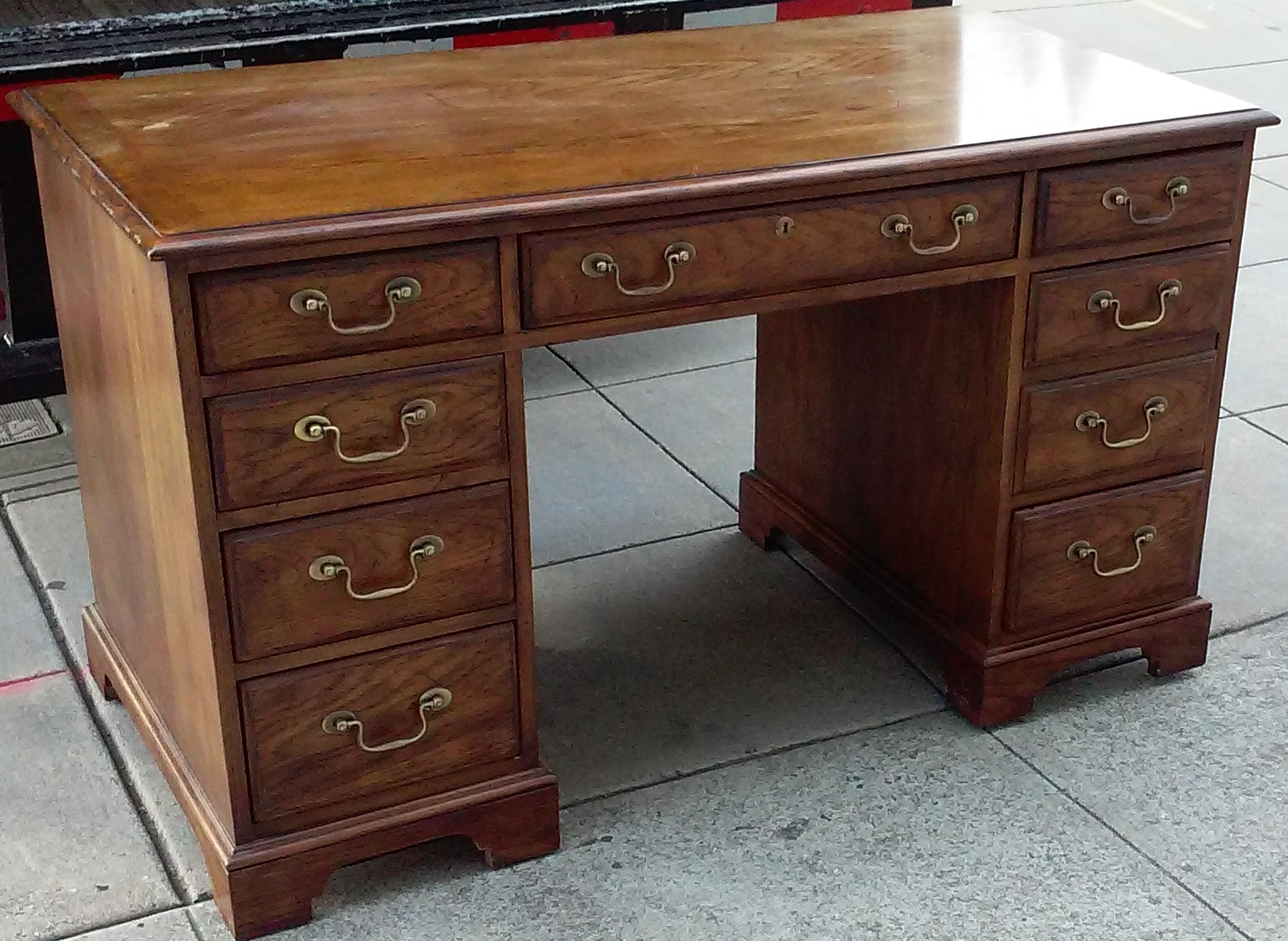 UHURU FURNITURE & COLLECTIBLES SOLD 52" Wide Oak Desk 70