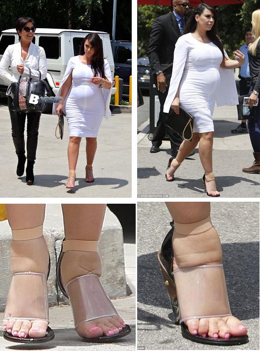 Welcome to Fajunah's blog: Heavily pregnant Kim K squeezes ...