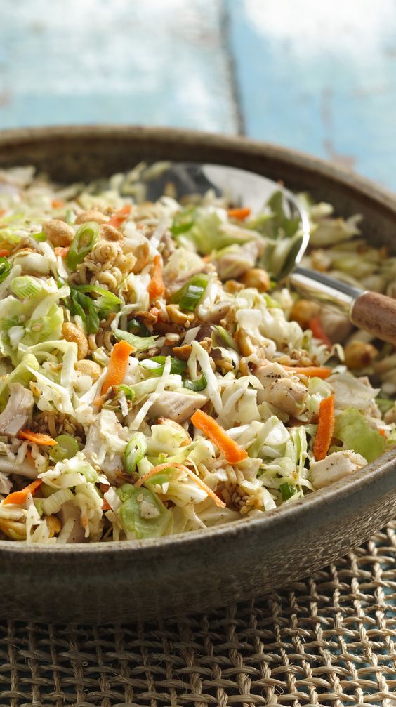 Picnic time! Pack Crunchy Chicken Salad for your next picnic in the park!