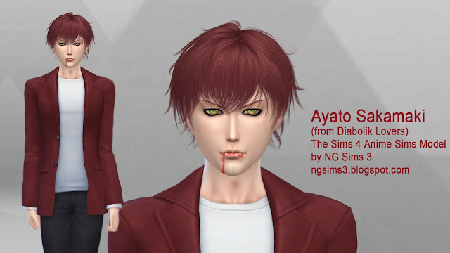 NG Sims 3: Ayato Sakamaki - TS4 Sims