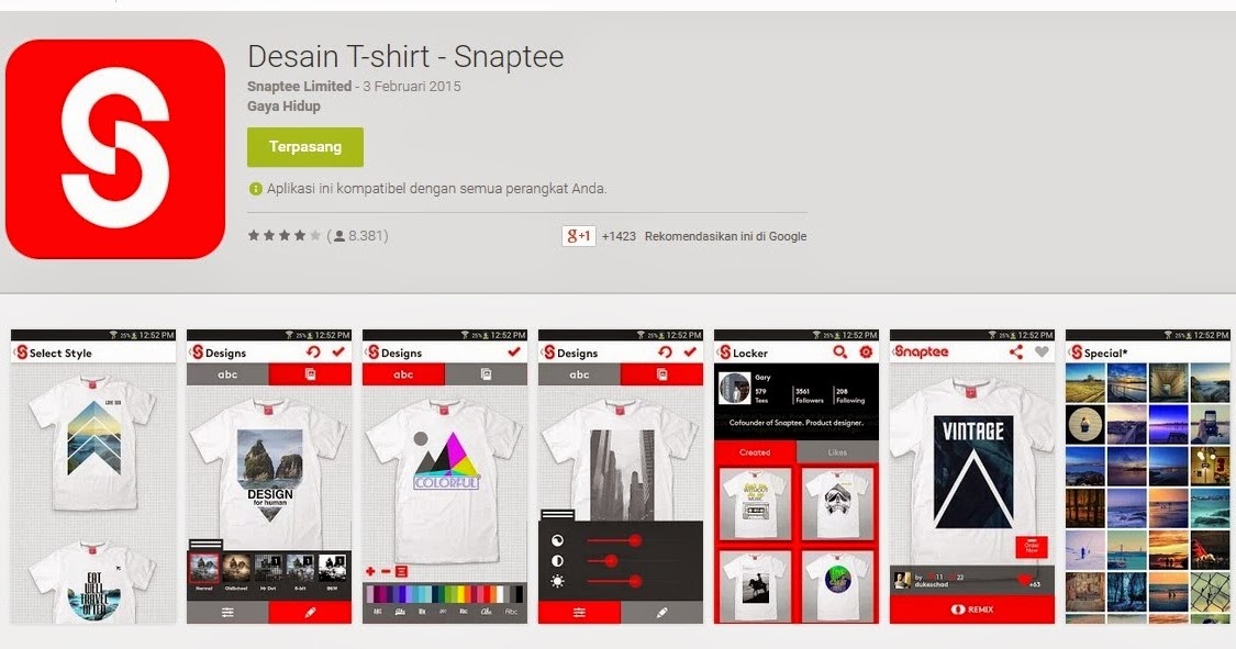 Ini Dia Aplikasi Desain Kaos di Handphone Android Ini 