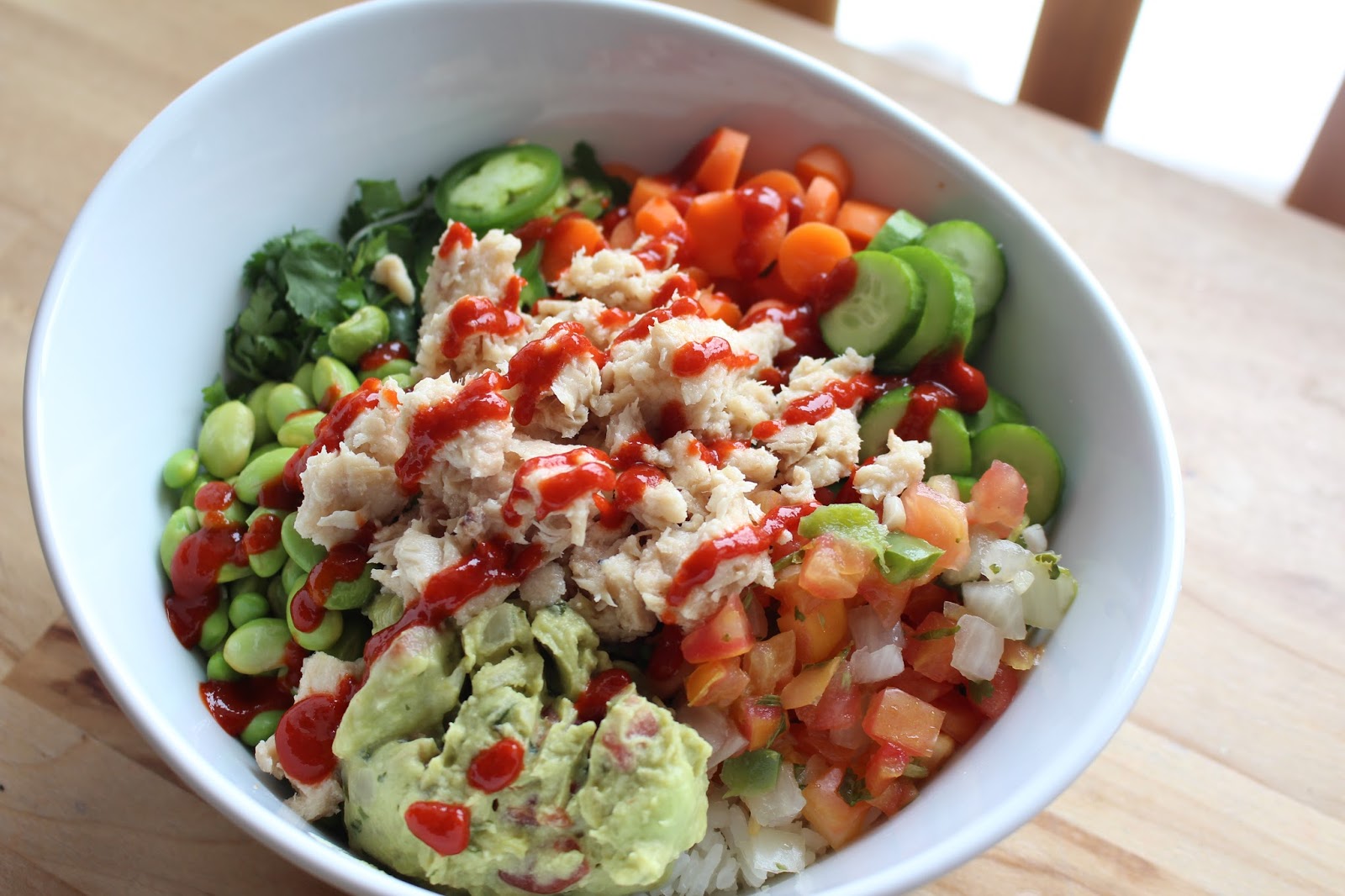 Snappily Ever After Spicy Tuna with Guacamole Bowl