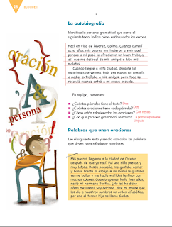 Respuestas Apoyo Primaria Español 6to Grado Bloque I lección 2 Escribir biografías y autobiografías para compartir 