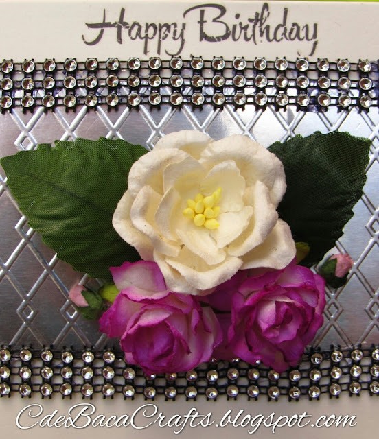 Happy Birthday Silver Card_CdeBacaCraftsCard