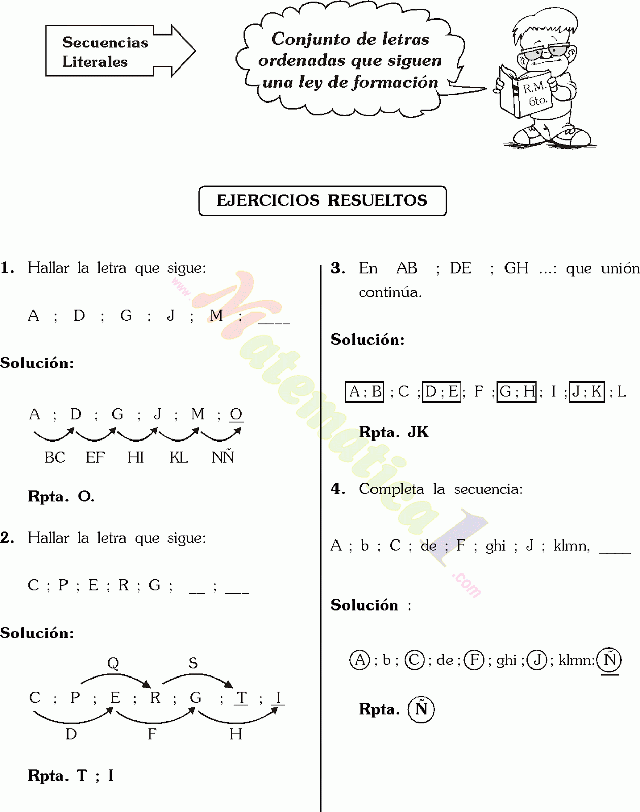 Secuencias Numericas Literales Graficas Y Alfanumericas De Primaria Y Secundaria Pdf