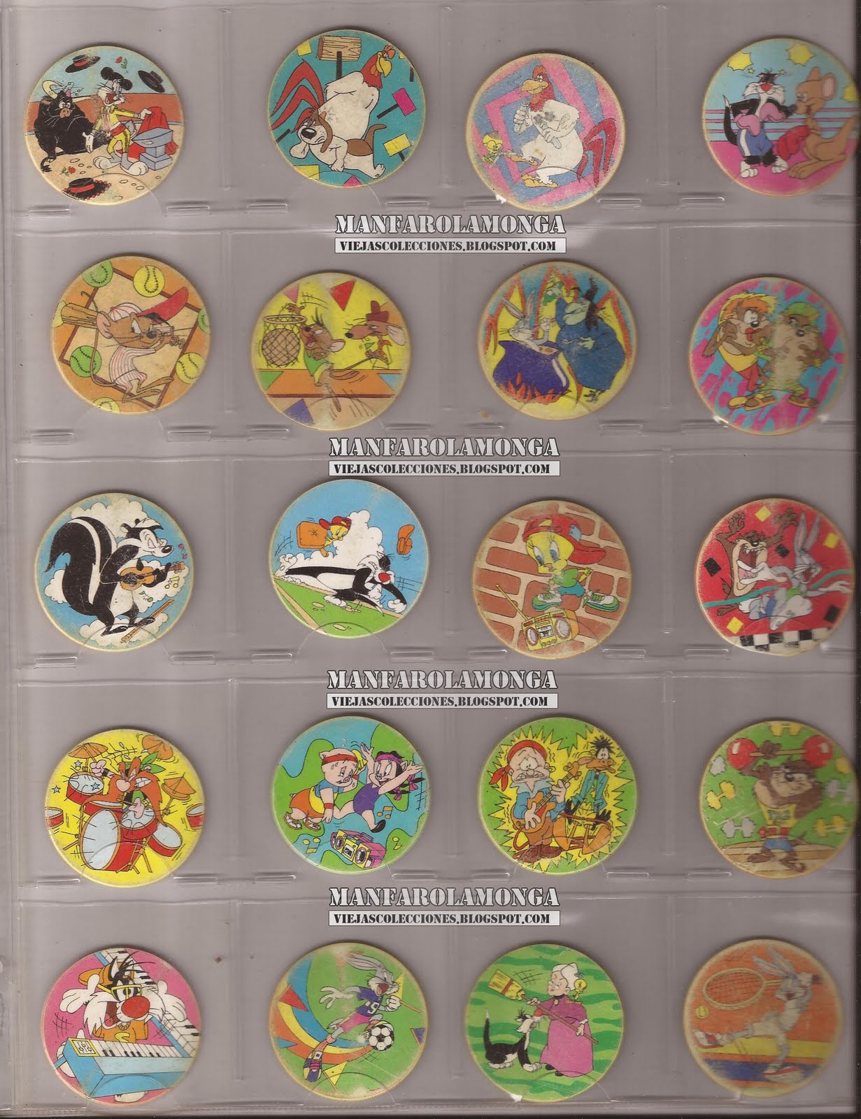 Viejas Colecciones: 1994-Tazos Looney Tunes