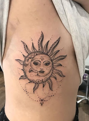 ✘ 28+ Amazing Sun And Moon Tattoos for Best Friends To Rock In 2020 t need a large style that is visible all of the time ✘ 28+ Amazing Sun And Moon Tattoos for Best Friends To Rock In 2020