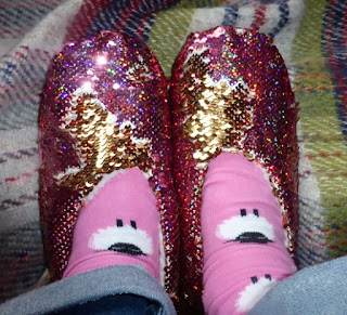 sequin slippers