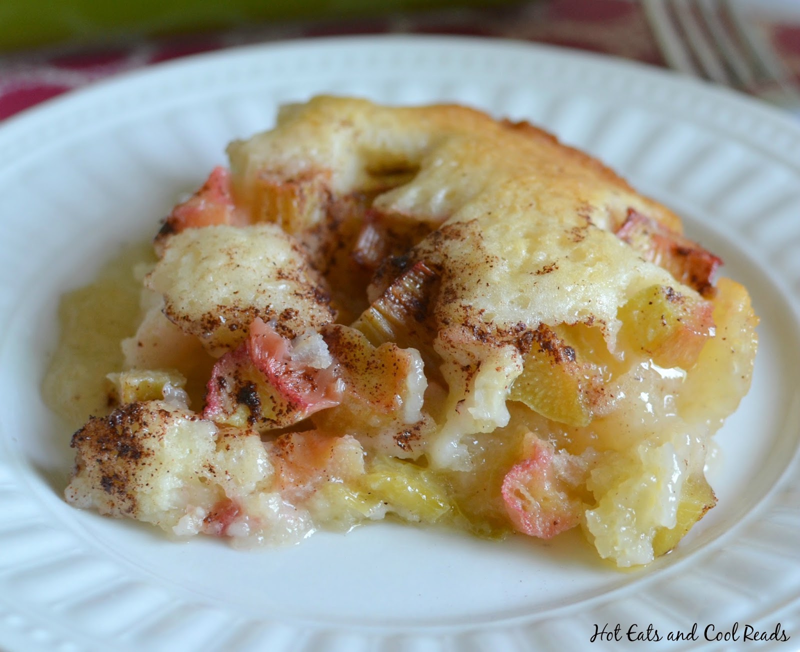 Hot Eats and Cool Reads: Amazing Rhubarb Cobbler Recipe