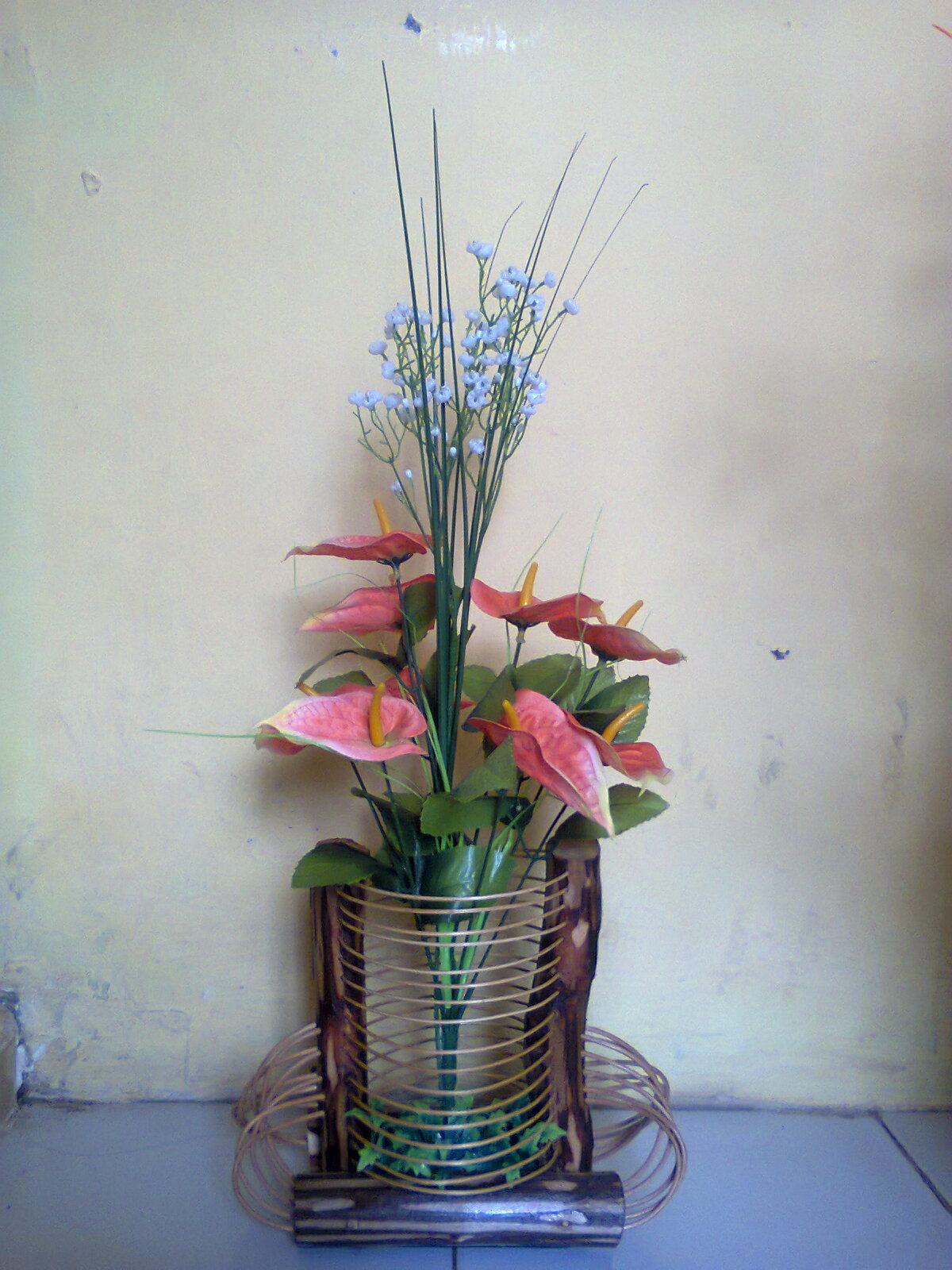 Vas Bunga Rotan  dan Kayu  Kerajinan  Rotan  Kayu  dan Bambu 