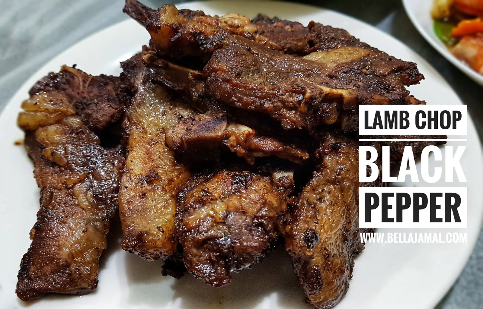Resepi Lamb Chop Black Pepper Bakar