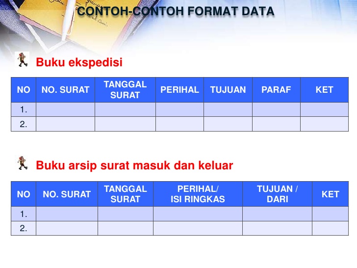 Contoh Buku Ekspedisi Surat Administrasi Kepala Sekolah