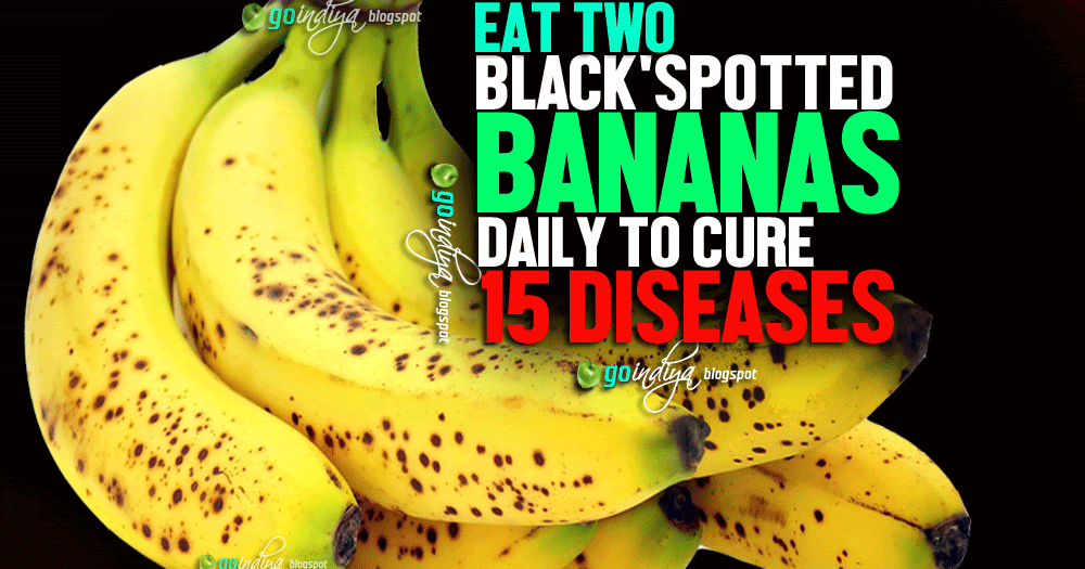 Eat 2 BlackSpotted Bananas to Cure 15 Diseases Daily. Health Benefits