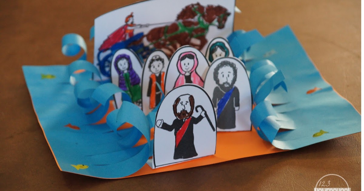 Moses: 10 Plagues of Egypt and Crossing the Red Sea Bible Craft