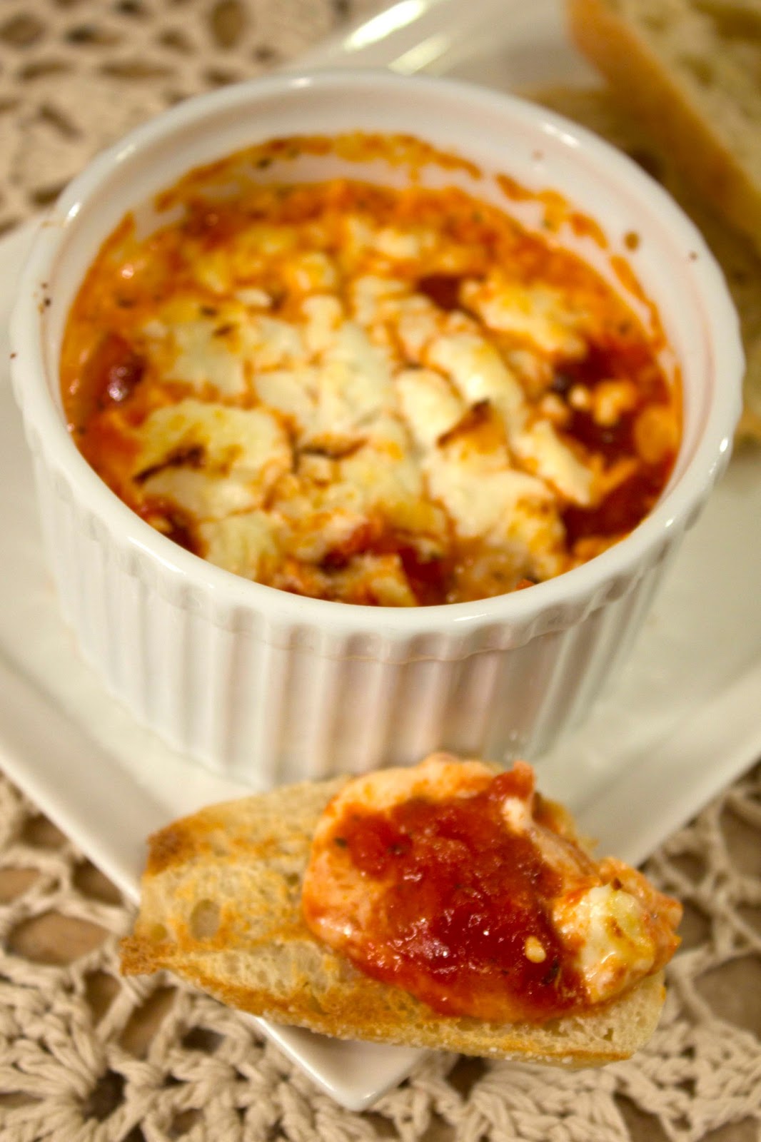 Munched Baked Goat Cheese Dip For Two
