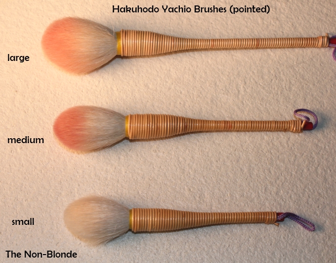 Hakuhodo Yachiyo Brushes (Pointed) Large, Medium, Small The NonBlonde