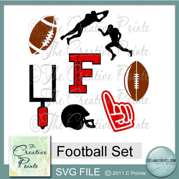 The Creative Pointe: SVG File: Football
