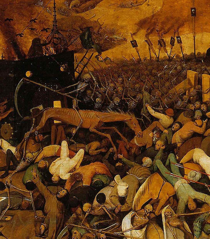 Triunfo da morte, detalhe. Pieter Bruegel (1525-1530 — 1569) Museo del Prado, Madri.